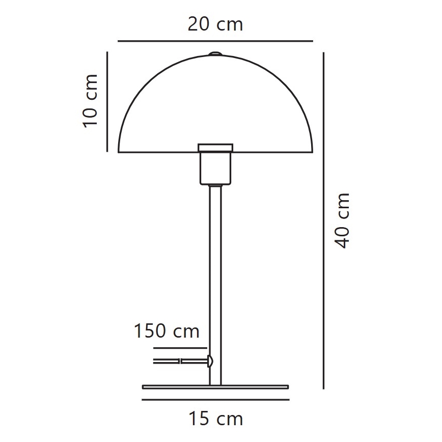 Nordlux - Laualamp ELLEN 1xE14/40W/230V valge