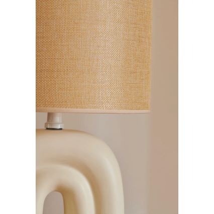 Nordlux - Laualamp HAZE 1xE27/40W/230V beež