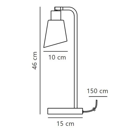Nordlux - Laualamp MOLLI 1xE14/25W/230V