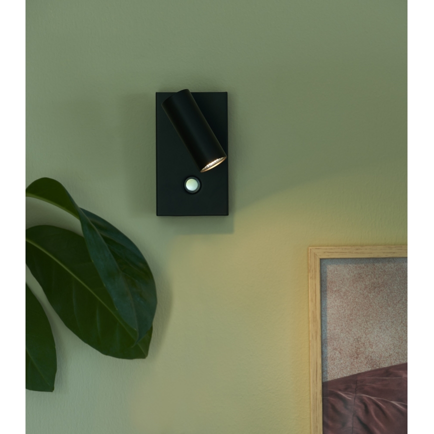 Nordlux - LED Hämardatav kohtvalgusti seinale OMARI LED/3,2W/230V must