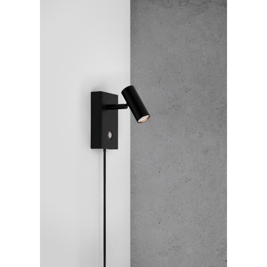 Nordlux - LED Hämardatav kohtvalgusti seinale OMARI LED/3,2W/230V must