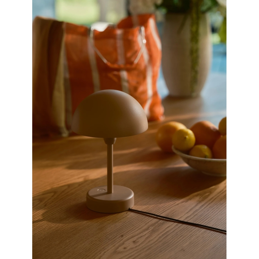 Nordlux - LED hämardatav laetav välitingimustes lauavalgusti ELLEN LED/2,8W/3,7V 2200 mAh IP44 pruun