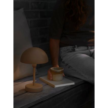Nordlux - LED hämardatav laetav välitingimustes lauavalgusti ELLEN LED/2,8W/3,7V 2200 mAh IP44 pruun