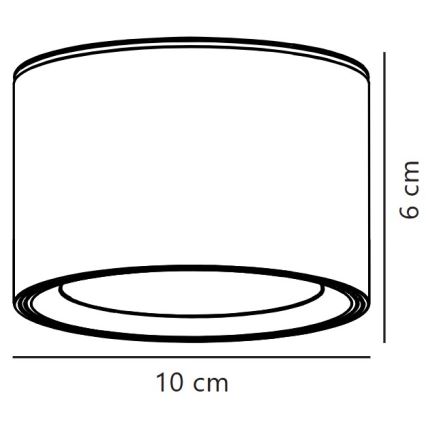 Nordlux - LED Hämardatav laevalgusti FALLON LED/5,5W/230V 2700K d. 10 cm valge