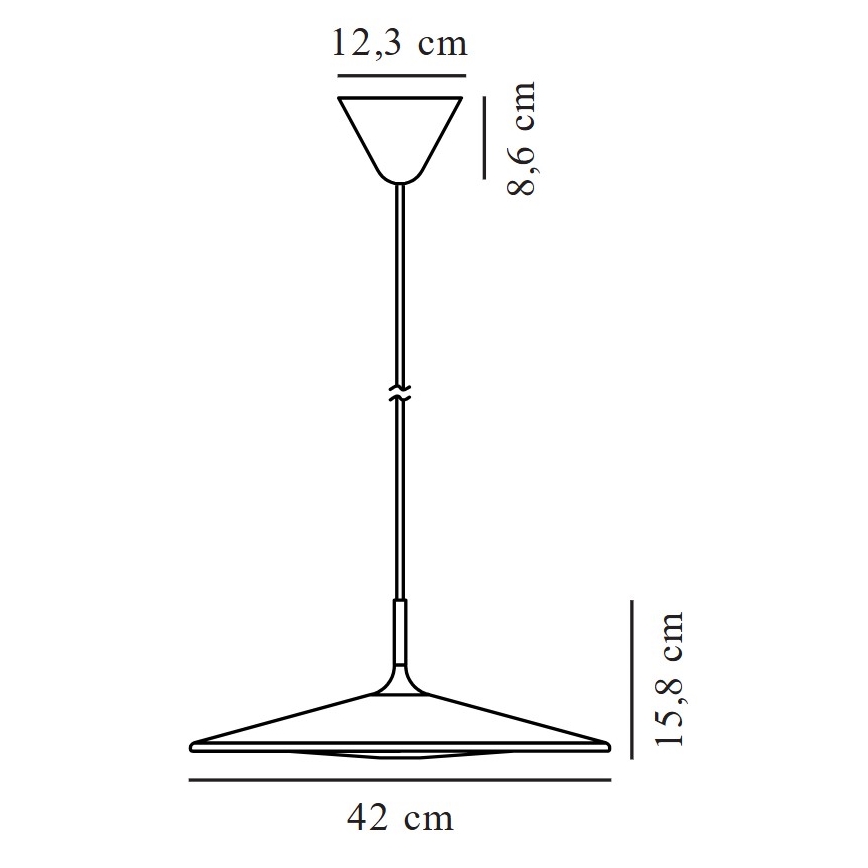Nordlux - LED Hämardatav lühter BALANCE LED/230V 2700K must
