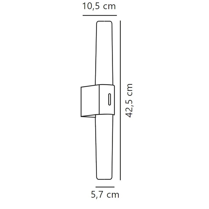 Nordlux - LED Hämardatav peeglivalgustus vannituppa HELVA LED/9,5W/230V IP44 3000/4000K CRI 90 matt kroom