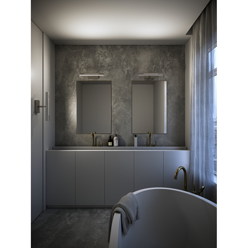 Nordlux - LED Hämardatav peeglivalgustus vannituppa OTIS LED/14W/230V IP44 40 cm hõbedane