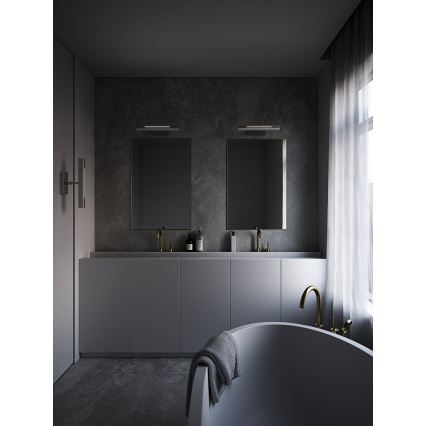 Nordlux - LED Hämardatav peeglivalgustus vannituppa OTIS LED/14W/230V IP44 40 cm hõbedane