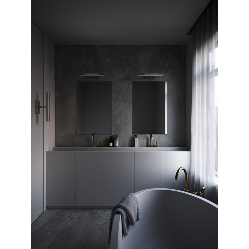 Nordlux - LED Hämardatav peeglivalgustus vannituppa OTIS LED/14W/230V IP44 40 cm hõbedane