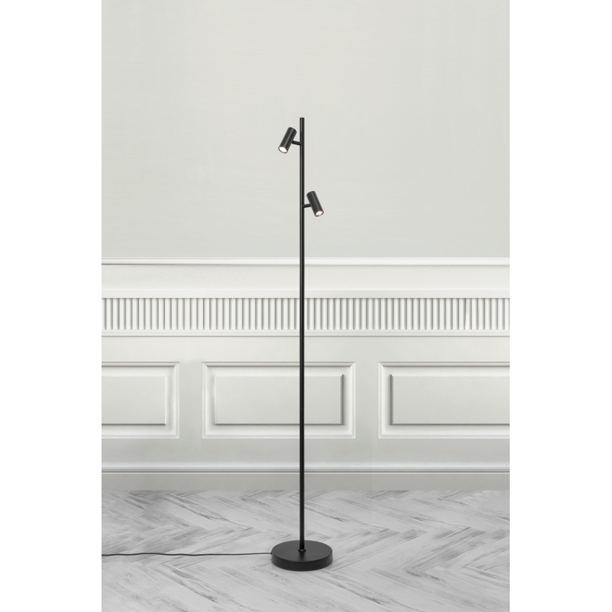 Nordlux - LED Hämardatav puutetundlik põrandalamp OMARI 2xLED/3,2W/230V must