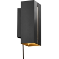 Nordlux - LED Hämardatav seinavalgusti CURTIZ 2xLED/4,5W/230V must