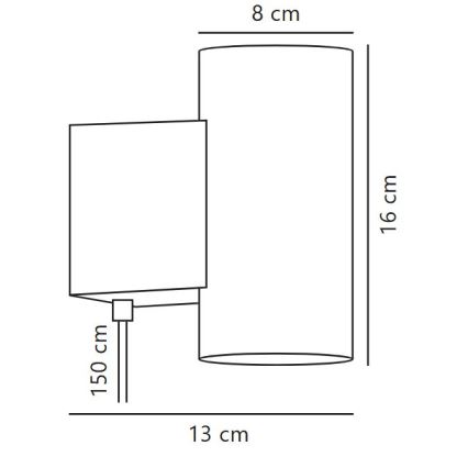 Nordlux - LED Hämardatav seinavalgusti MONA LED/10W/230V CRI 90