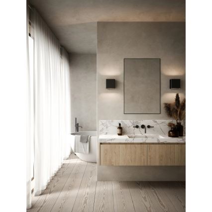 Nordlux - LED hämardatav seinale paigaldatav välisvalgusti TURN LED/13,8W/230V IP54 must