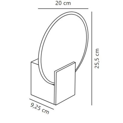 Nordlux - LED Hämardatav seinavalgusti vannituppa HESTER LED/9,5W/230V IP44 valge