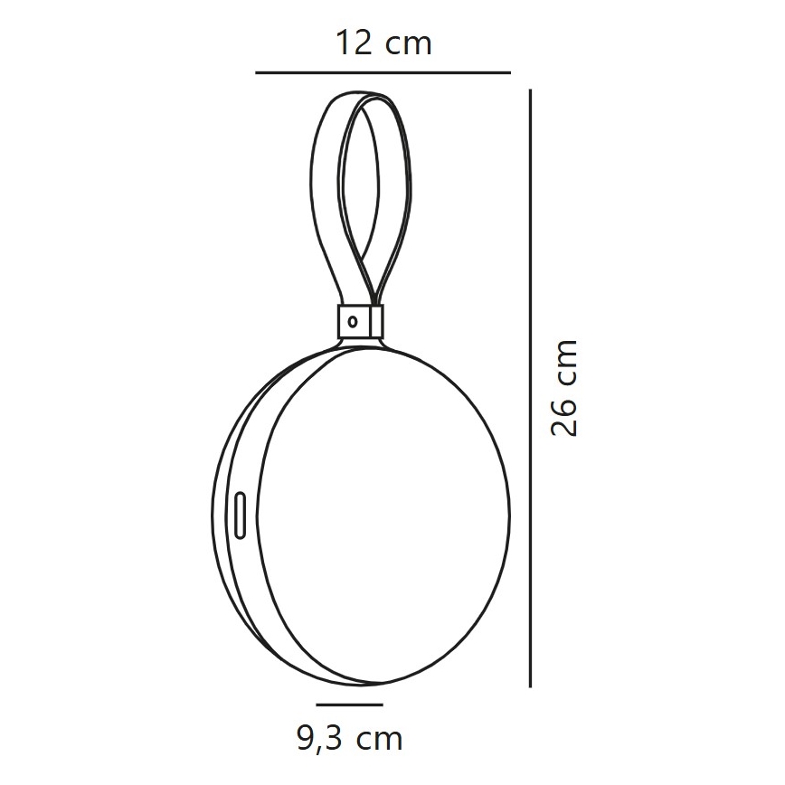 Nordlux - LED Kaasaskantav laetav lamp LED/1W/3,7V IP54 kollane