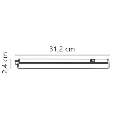 Nordlux - LED Kapialune valgusti kööki LATONA LED/4W/230V 3000/4000K  31,2 cm