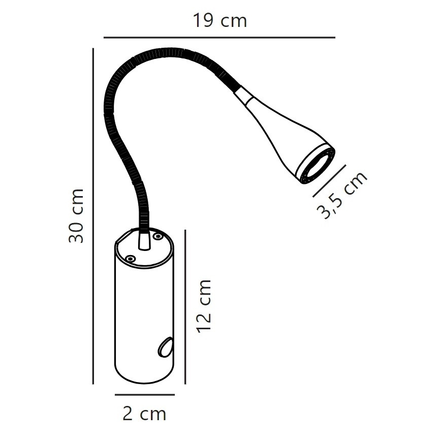 Nordlux - LED Kohtvalgusti seinale MENTO LED/3W/230V valge