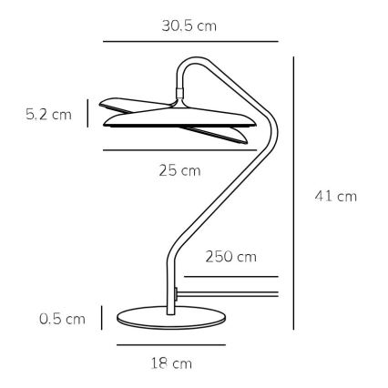 Nordlux - LED laualamp ARTIST LED/15W/230V must