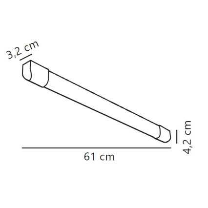 Nordlux - LED Luminofoorvalgusti ARLINGTON LED/10W/230V 61 cm