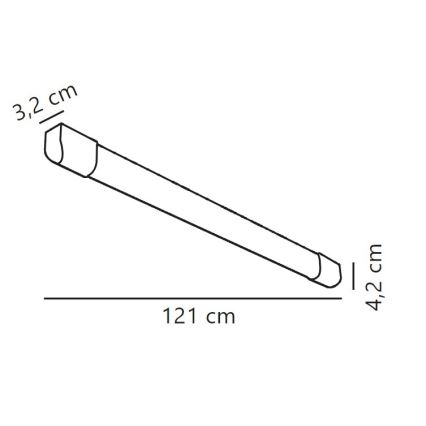 Nordlux - LED Luminofoorvalgusti ARLINGTON LED/18W/230V 121 cm
