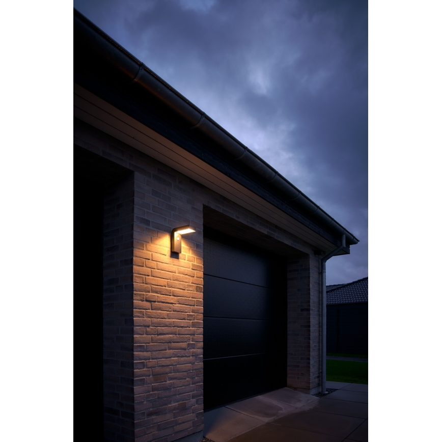 Nordlux - LED päikeseenergia seinavalgusti anduriga ALYA LED/5W/3,7V IP44 2200 mAh
