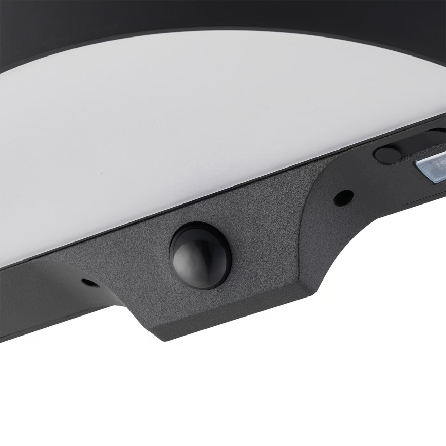 Nordlux - LED päikeseenergia seinavalgusti anduriga MONAY LED/5W/5V 3000K IP44 2000 mAh must