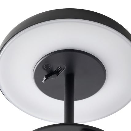 Nordlux - LED päikeselamp ELMER LED/2W/3,7V IP44 must