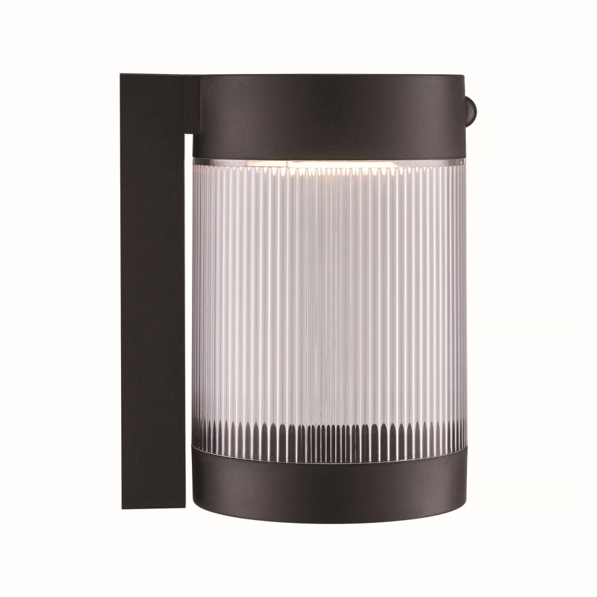 Nordlux - LED Päikesepaneeliga seinavalgusti koos anduriga COUPAR LED/3,2W/5V 3000K IP44 1800 mAh must