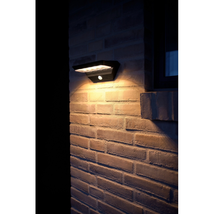 Nordlux - LED Päikesepaneeliga seinavalgusti koos anduriga AGENA LED/5W/3,7V IP44 2200 mAh