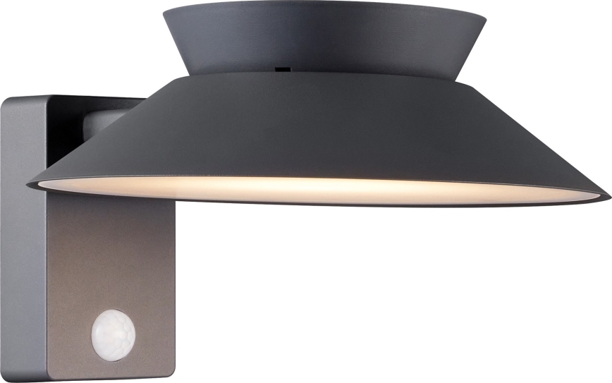 Nordlux - LED Päikesepaneeliga seinavalgusti koos anduriga JUSTINA LED/5W/3,7V IP44
