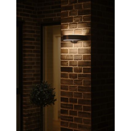 Nordlux - LED Päikesepaneeliga seinavalgusti koos anduriga MONAY LED/5W/5V 3000K IP44 2000 mAh must
