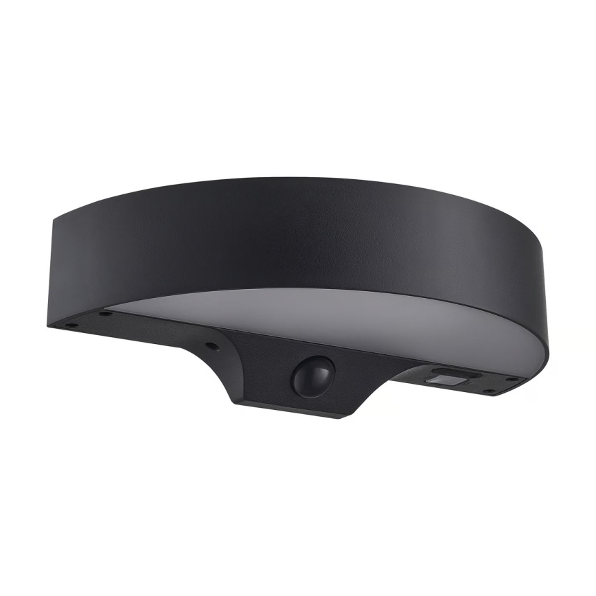 Nordlux - LED Päikesepaneeliga seinavalgusti koos anduriga MONAY LED/5W/5V 3000K IP44 2000 mAh must