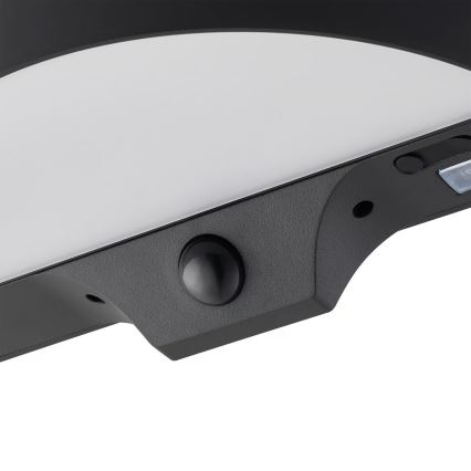 Nordlux - LED Päikesepaneeliga seinavalgusti koos anduriga MONAY LED/5W/5V 3000K IP44 2000 mAh must