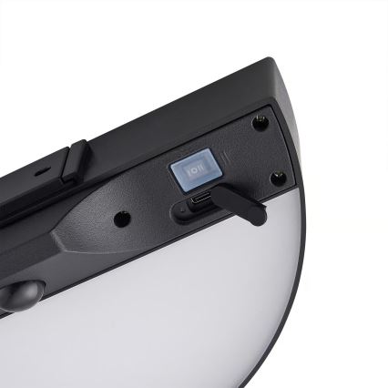 Nordlux - LED Päikesepaneeliga seinavalgusti koos anduriga MONAY LED/5W/5V 3000K IP44 2000 mAh must