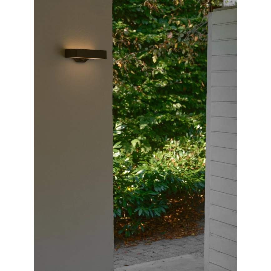Nordlux - LED Päikesepaneeliga seinavalgusti koos anduriga MONAY LED/5W/5V 3000K IP44 must