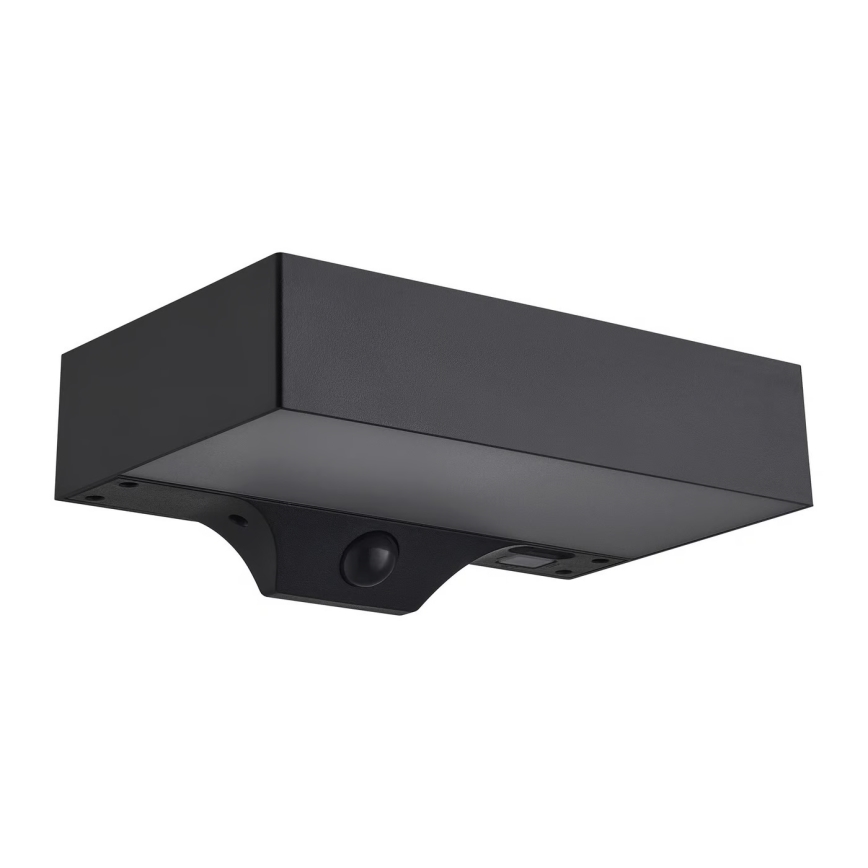 Nordlux - LED Päikesepaneeliga seinavalgusti koos anduriga MONAY LED/5W/5V 3000K IP44 must