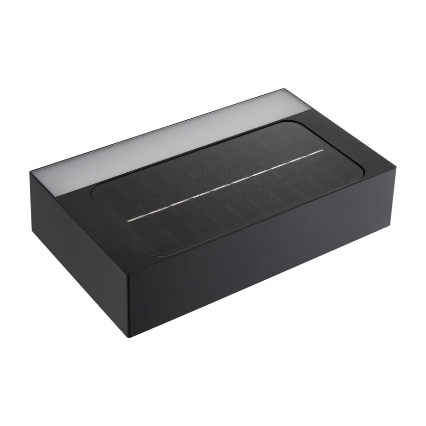 Nordlux - LED Päikesepaneeliga seinavalgusti koos anduriga MONAY LED/5W/5V 3000K IP44 must