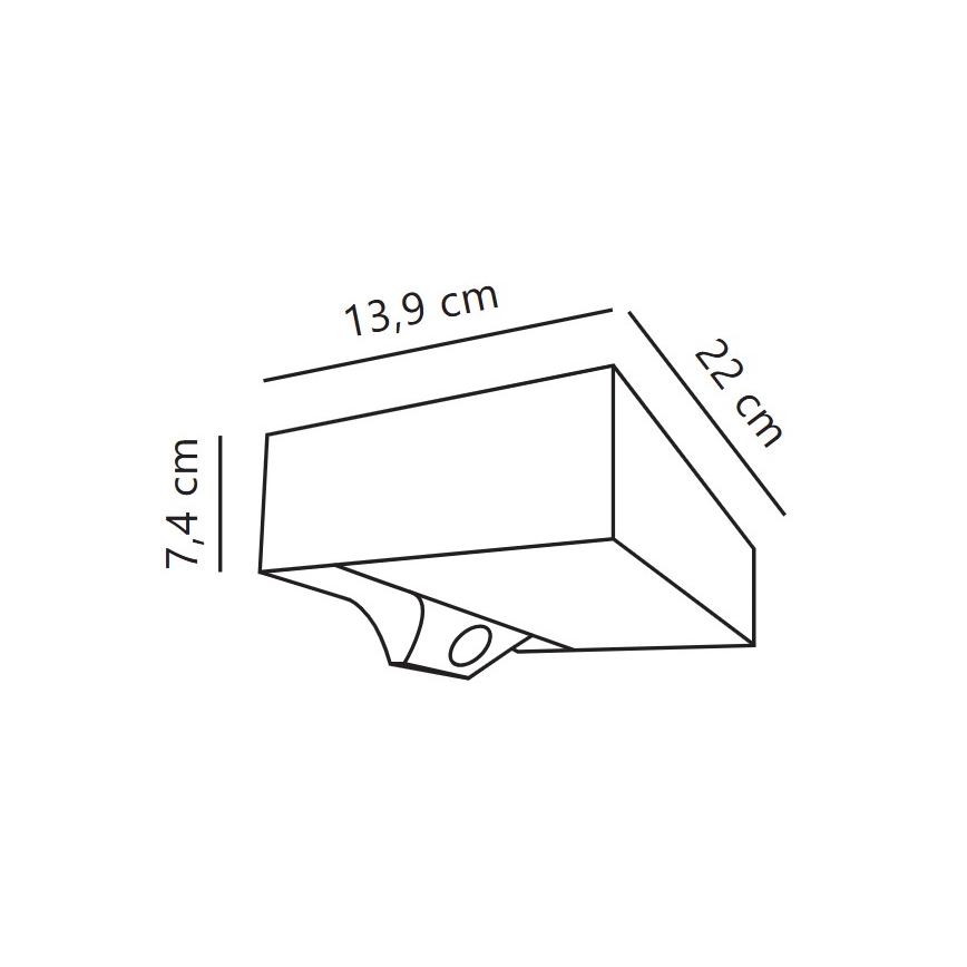 Nordlux - LED Päikesepaneeliga seinavalgusti koos anduriga MONAY LED/5W/5V 3000K IP44 must