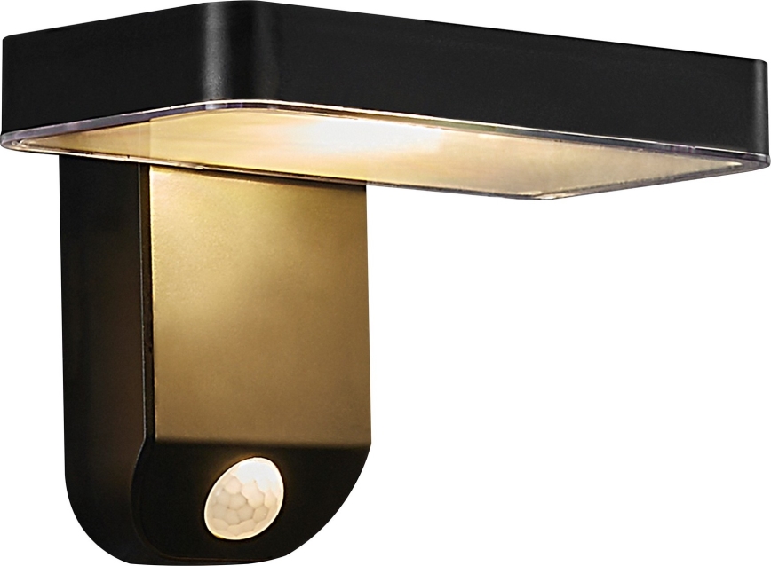 Nordlux - LED Päikesepaneeliga seinavalgusti koos anduriga RICA LED/5W/3,7V IP44 kandiline