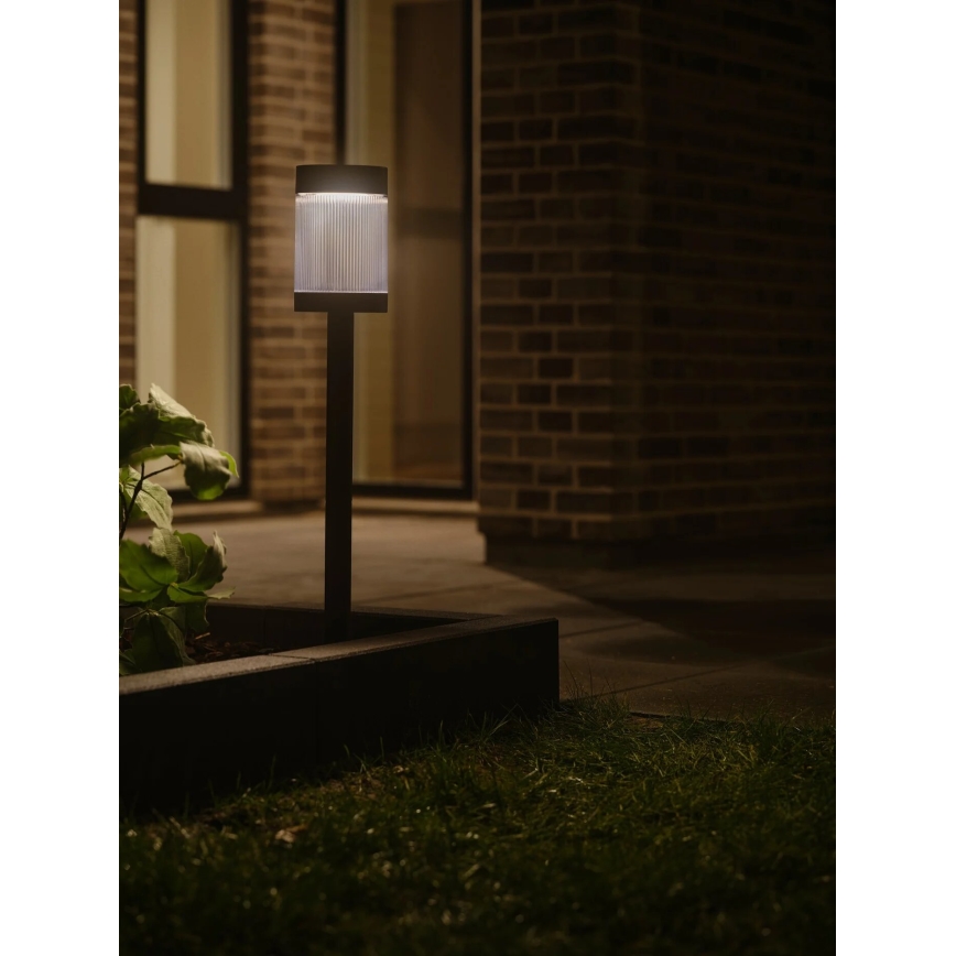 Nordlux - LED Päikesepaneeliga valgusti COUPAR LED/3,2W/5V 3000K IP44 must