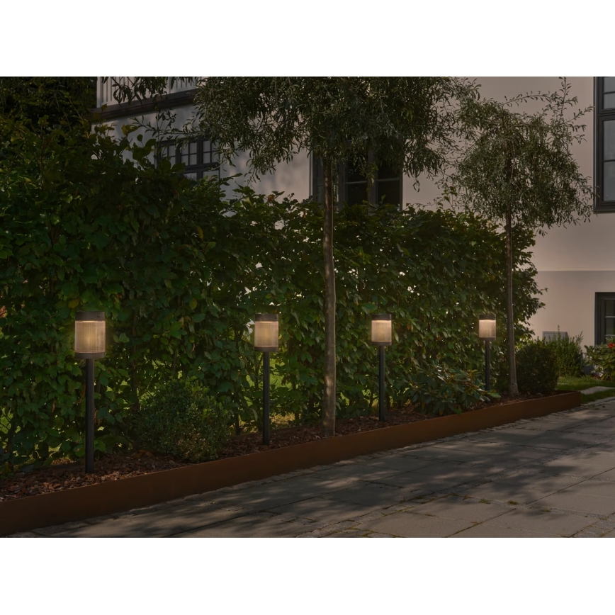 Nordlux - LED Päikesepaneeliga valgusti COUPAR LED/3,2W/5V 3000K IP44 must