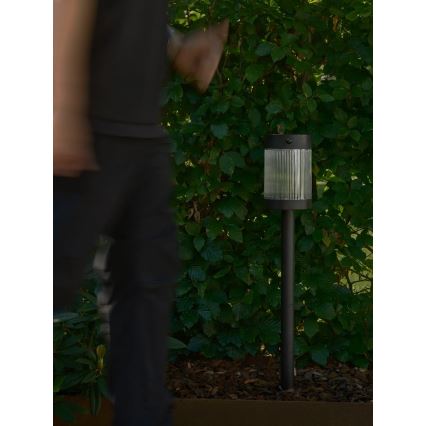 Nordlux - LED Päikesepaneeliga valgusti COUPAR LED/3,2W/5V 3000K IP44 must