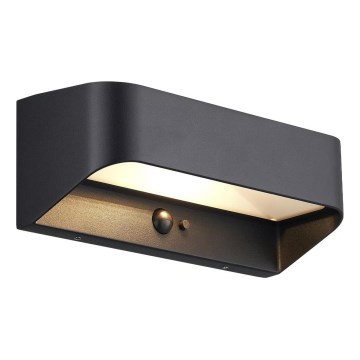 Nordlux - LED-päikesevalgusti anduriga MARCELLIO LED/5W/5V IP54 2200 mAh must