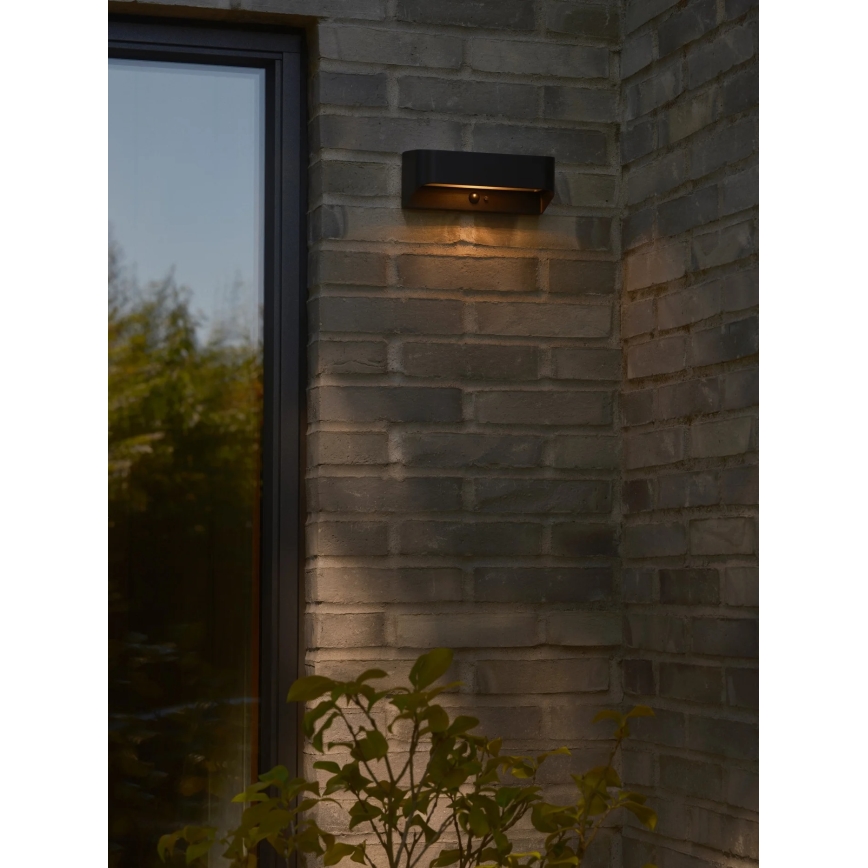 Nordlux - LED-päikesevalgusti anduriga MARCELLIO LED/5W/5V IP54 2200 mAh must