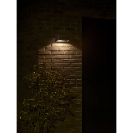 Nordlux - LED-päikesevalgusti anduriga MARCELLIO LED/5W/5V IP54 2200 mAh must