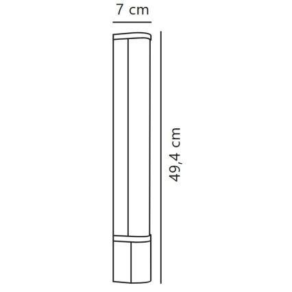 Nordlux - LED Peeglivalgusti vannituppa MALAIKA LED/6W/230V 3000K IP44 must