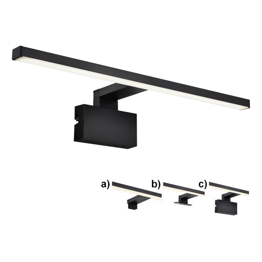 Nordlux - LED Peeglivalgustus vannituppa MARLEE LED/8,9W/230V IP44 4000K 50 cm must