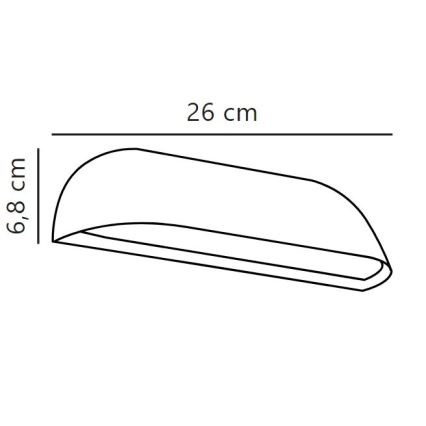 Nordlux - LED Väli seinavalgusti FRONT LED/9,5W/230V IP44