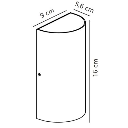 Nordlux - LED Väli seinavalgusti ROLD LED/10,5W/230V 3000K IP54 must