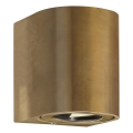 Nordlux - LED välisseinale kinnitatav seinavalgusti CANTO 2xLED/5,5W/230V IP44 kuldne